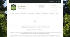 Desktop Screenshot of denvertennisclub.gotennissource.com